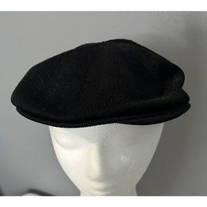 Kangol Mesh Beanie Hat Men's Black Casual Outdoor Newsboy Cap See Photo For Size